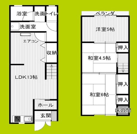 都島区内代町2丁目貸家の物件間取画像